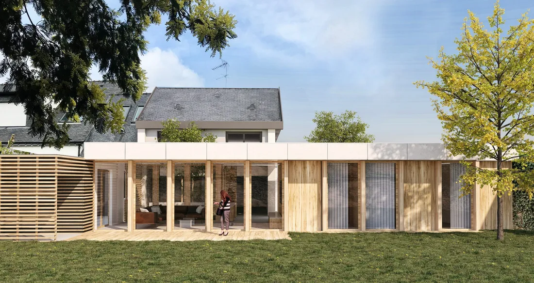 EXTENSION EN BOIS D’ UNE MAISON INDIVIDUELLE A VANNES (56) - Image 4